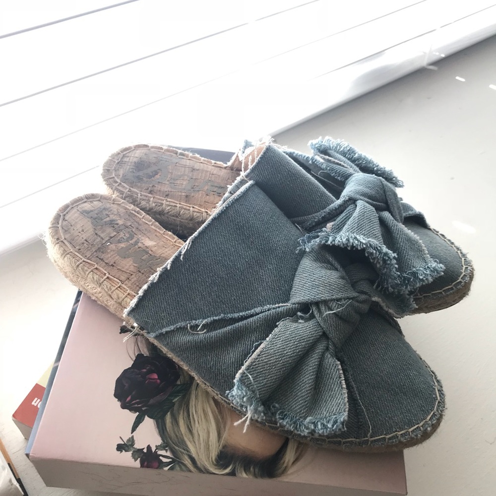Sam Edelman denim mule/slides